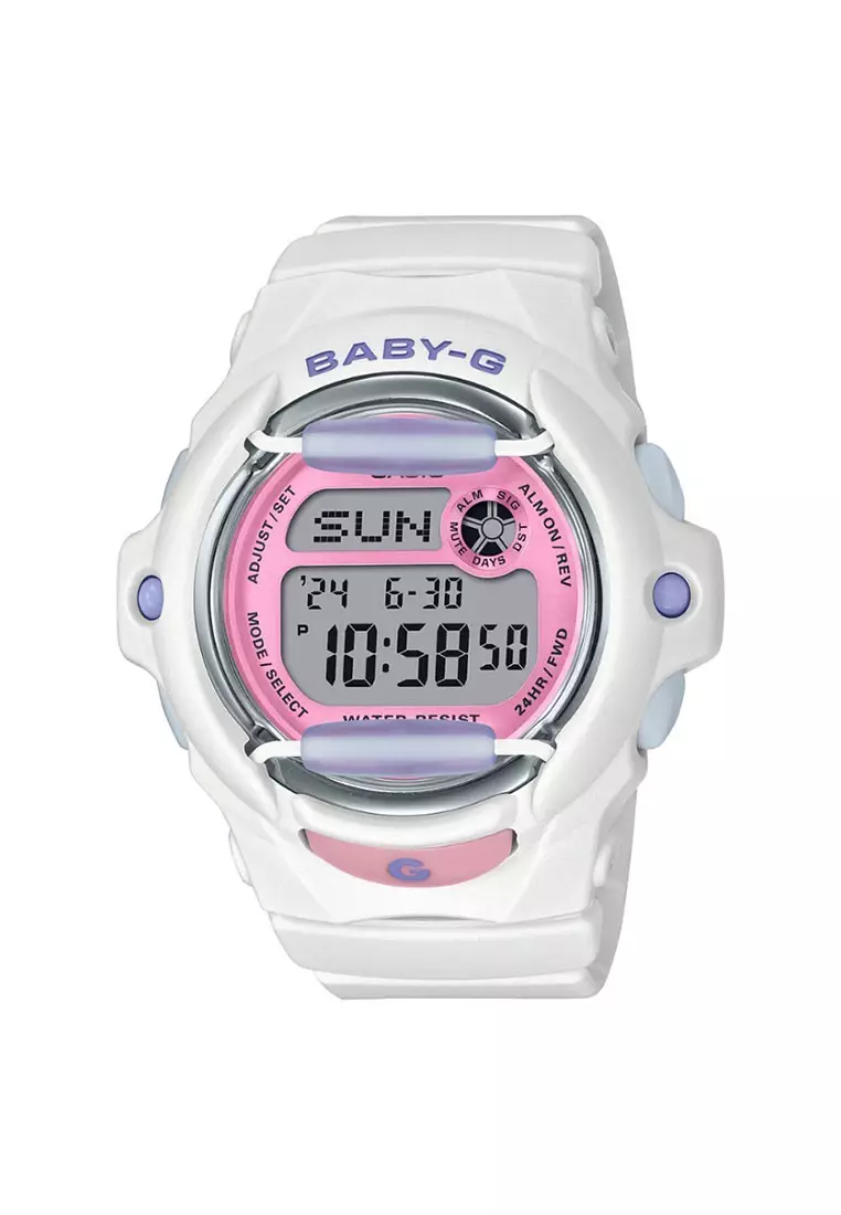 Casio BABY G Jam Tangan Wanita White Resin BG 169PB 7DR