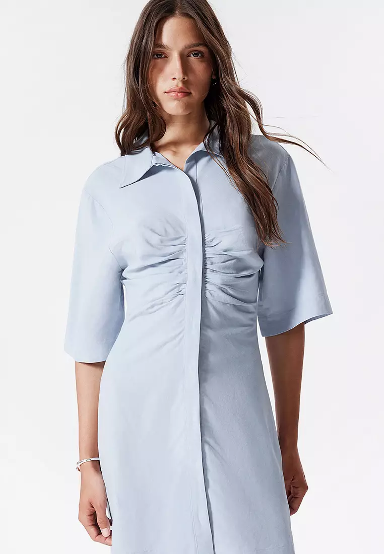 恤衫連身迷你裙