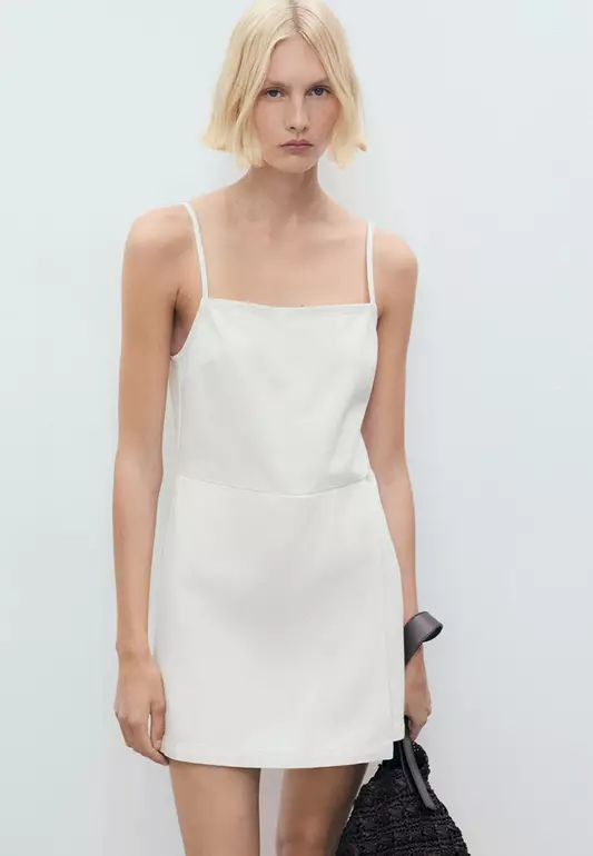 Short Denim Pinafore