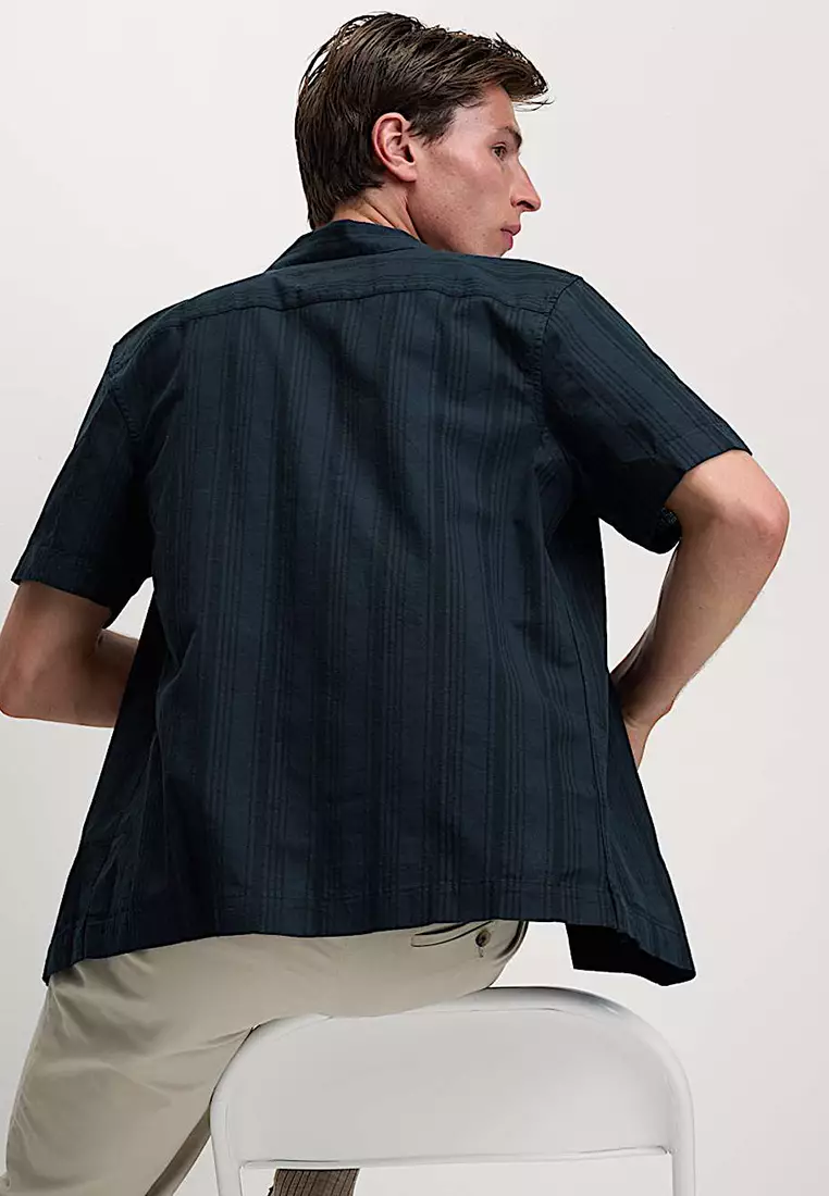 Regular Fit Cotton Rich Short Sleeve Shirt