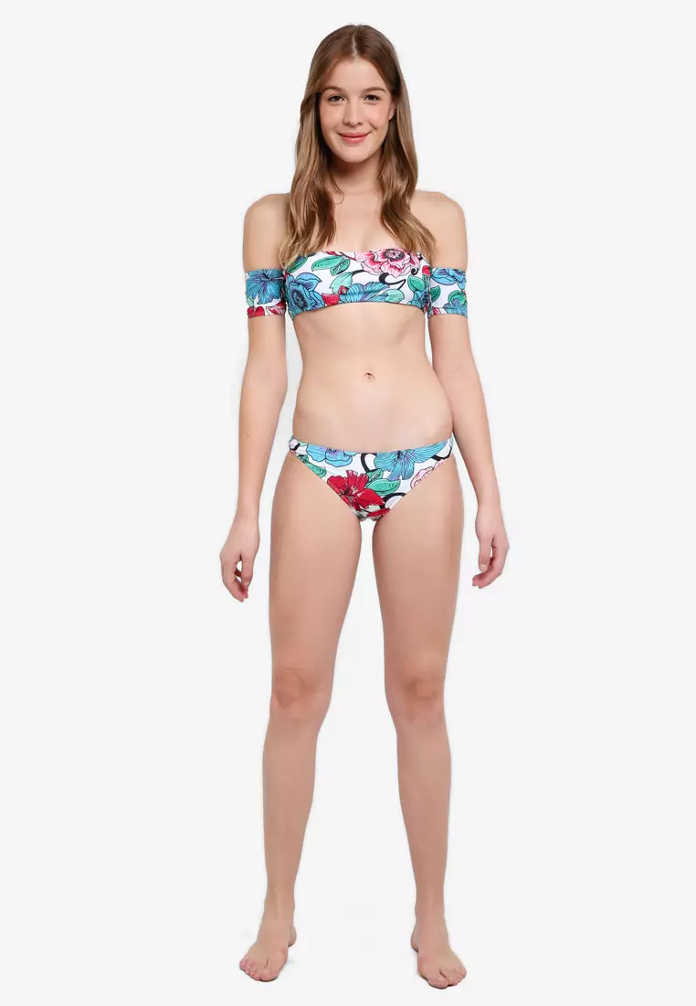 Off shoulder sales bandeau bikini