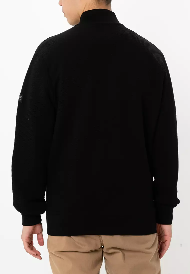 Stripes Texture Sweater Jacket