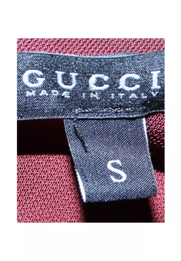 Gucci PreLoved GUCCI One Shoulder Brick Colour Draped Dress 2023 Buy