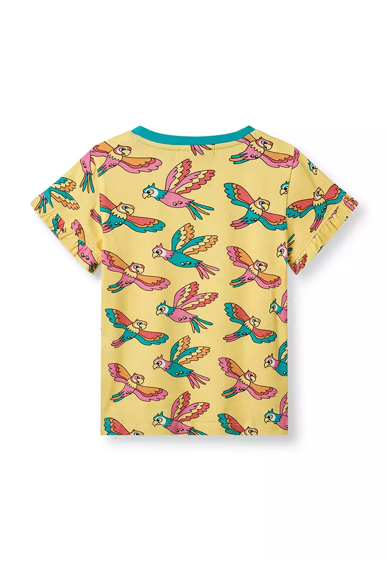 T-shirt with parrots