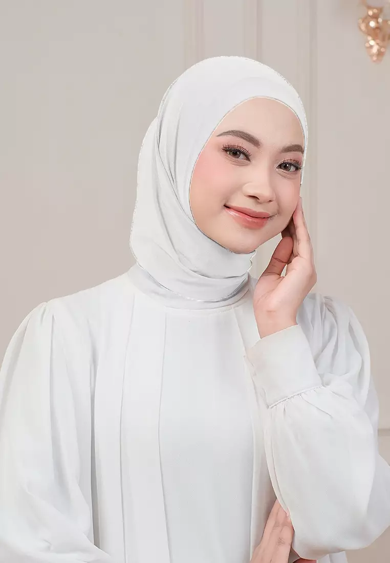 HIJAB INSTAN QIARA - WHITE