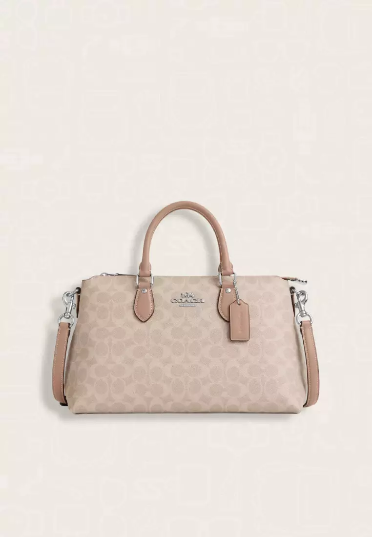 Jual COACH Coach Georgia Satchel Bag In Signature Ca…