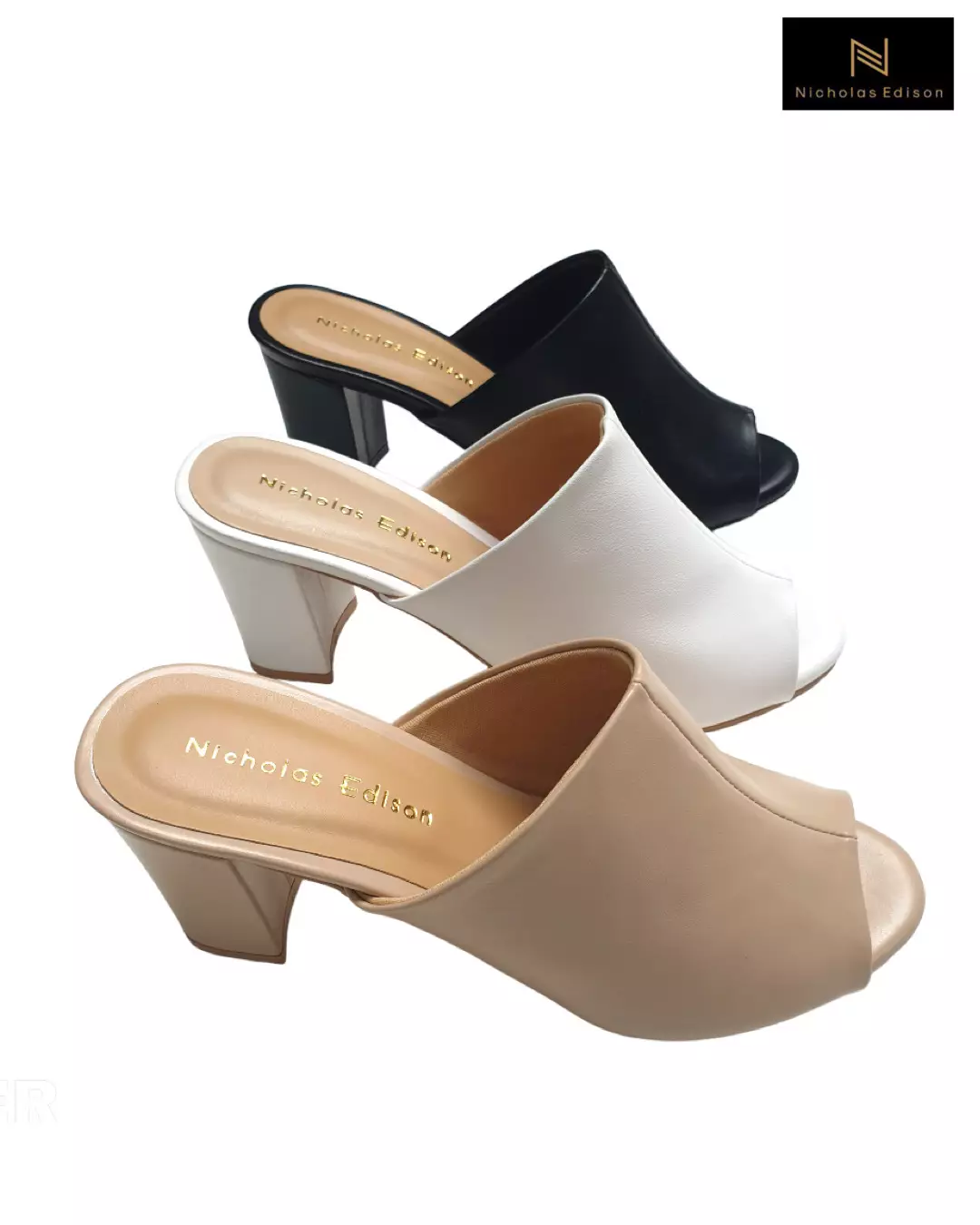 Nicholas Edison Heel Vita White