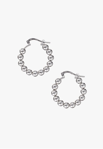 Forever K silver FOREVER K- Small-ball hoops (Silver) E7AA4AC2D8F7ABGS_1