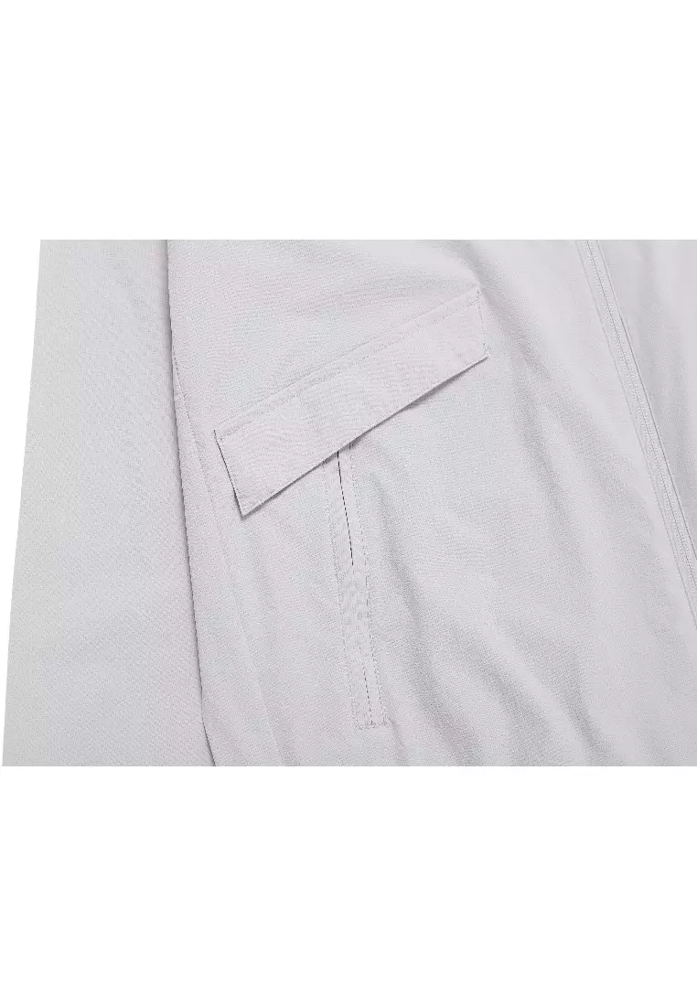 Men's AIRSUCKER Stand Collar Zip Up Jacket