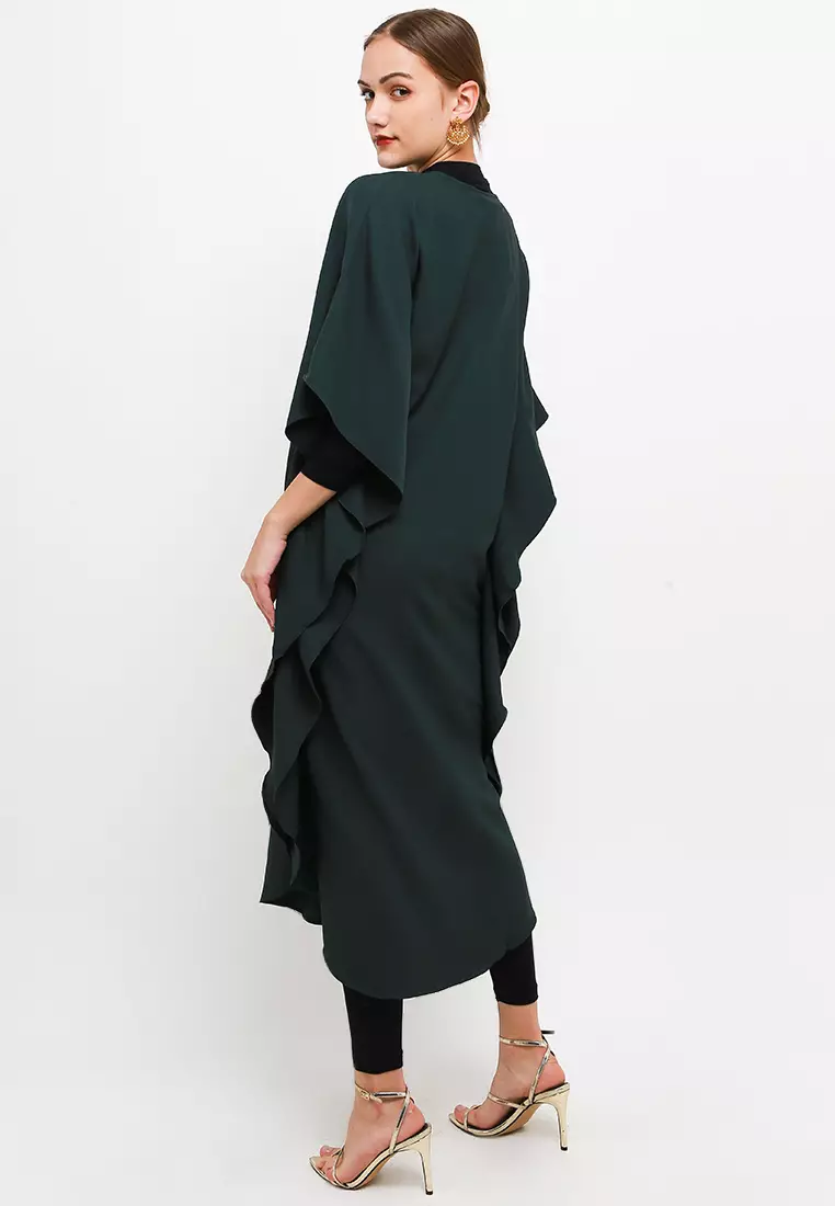 Chanira Festive Putri Kaftan-Dark Green