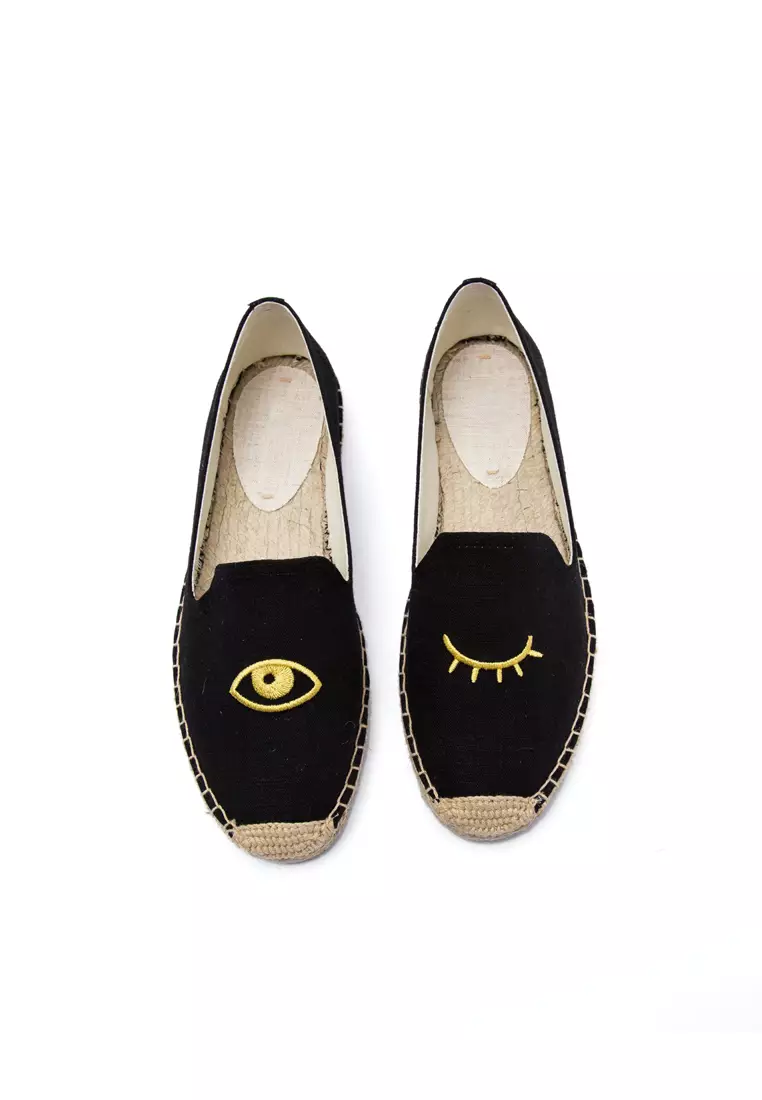 Embroidered Canvas Espadrilles HB45433