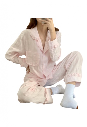 THE LOUNGE EDIT pink Denice Loungewear - Pink 16D61AA01F29D4GS_1
