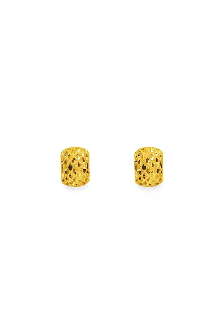 375/9K Gold Clip Earrings S201A