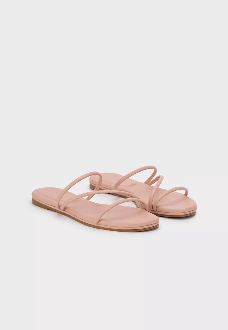 STRAPPY FLAT SLIDES WITH CLOUDFOAM INSOLE