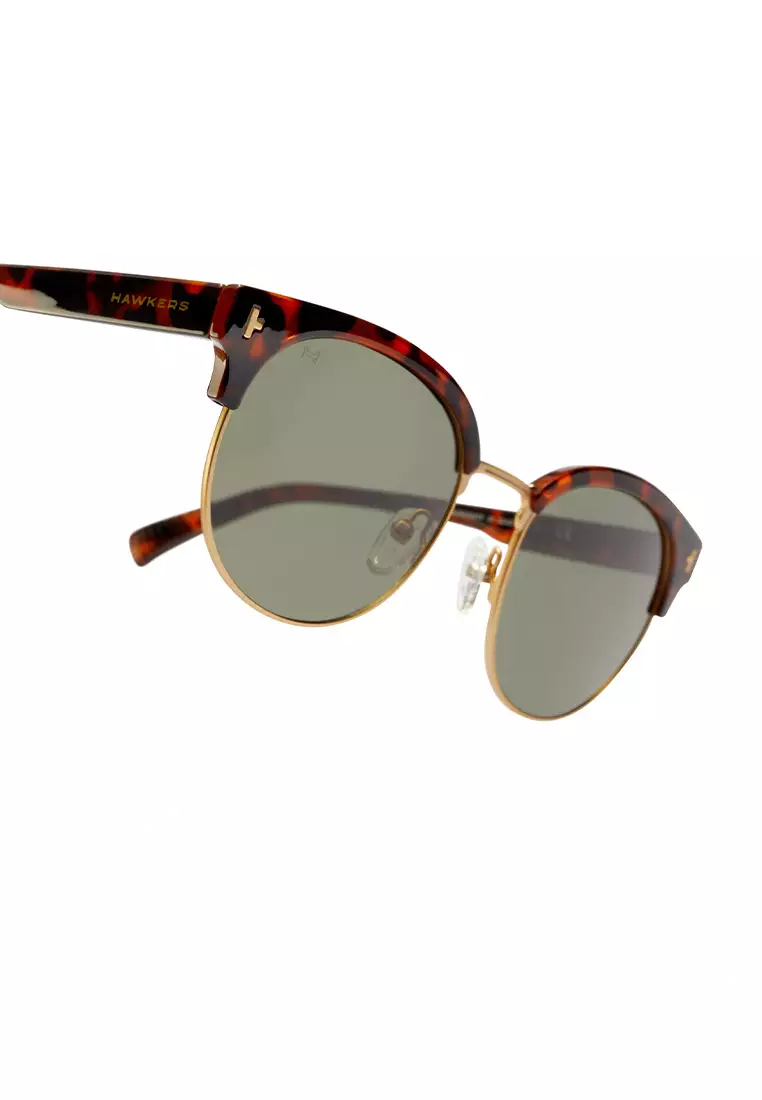 HAWKERS POLARIZED Carey NEW CLASSIC ROUNDED Sunglasses for Men and Women, Unisex. UV400 Protection. Official Product designed in Spain