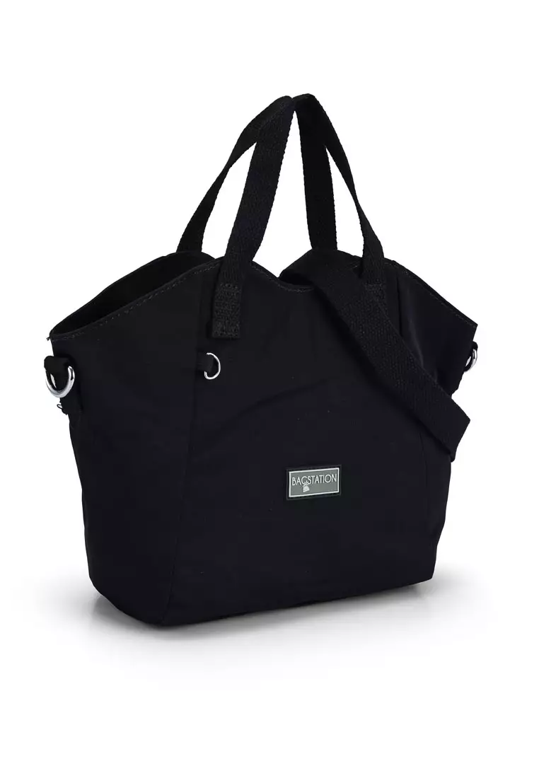 Buy BAGSTATION Contrast Zip Nylon Top Handle Bag 2024 Online ZALORA