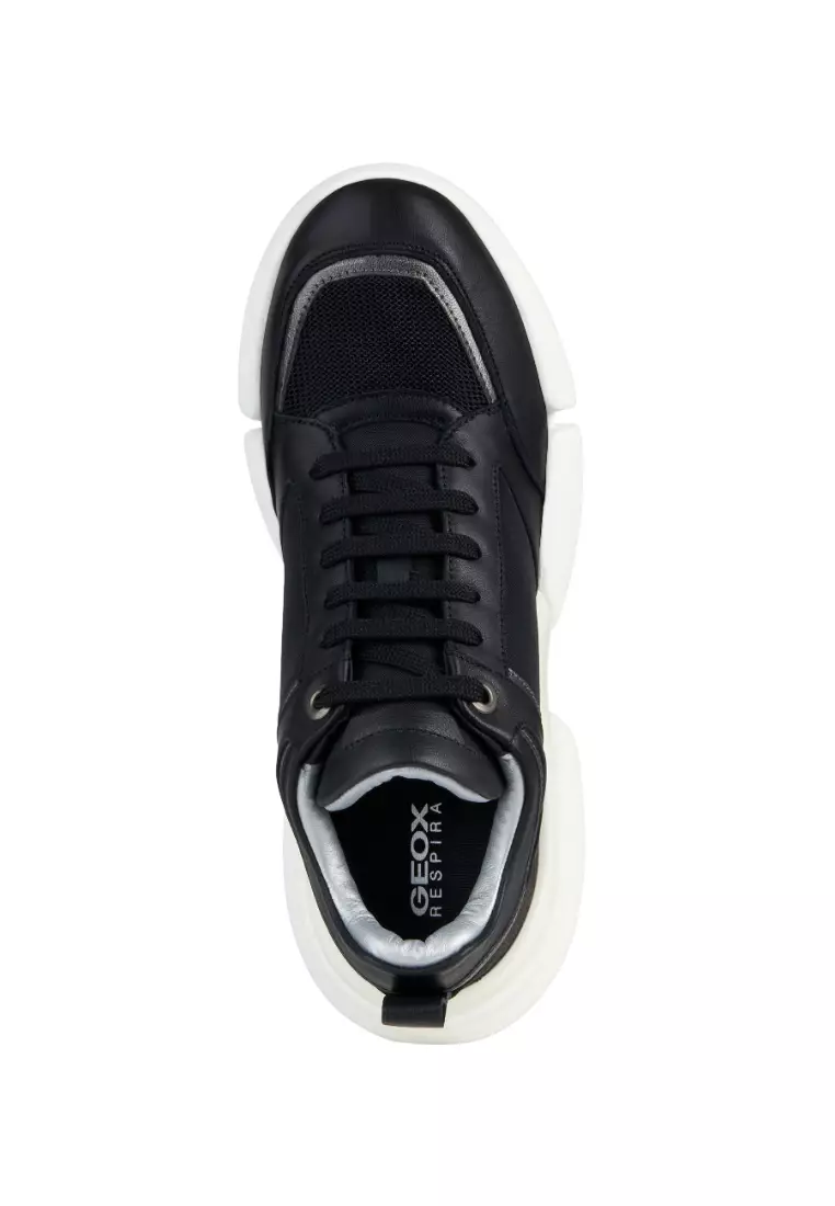 GEOX Ladies Adacter Low Top Sneakers - Black D35PQA-08514-C9999S3