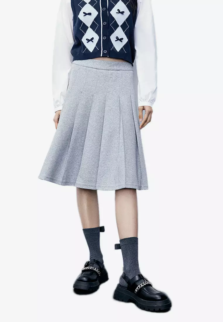 Buy Urban Revivo Pleated Midi Skirt Online ZALORA Malaysia