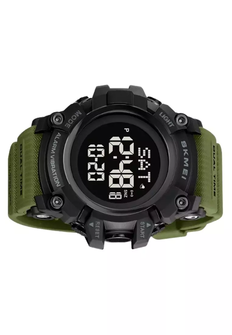 Jam Tangan Digital Pria 2313 Rubber Water Resist ORIGINAL - Green
