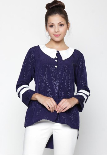Ellysa Scarla Combine blouse Navy