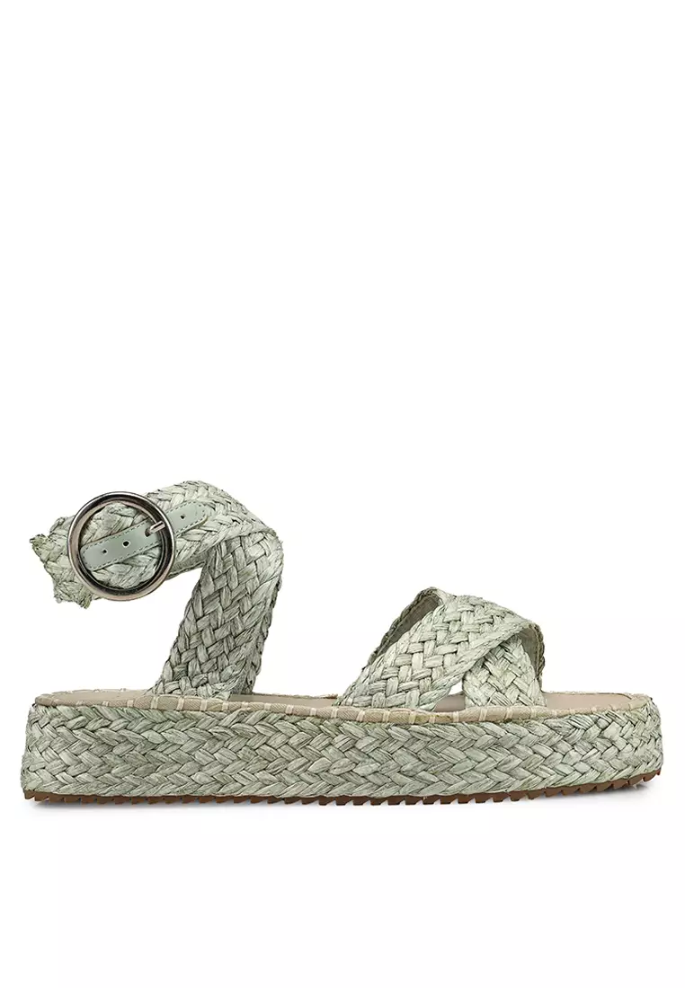 Discount on ASOS Design  shoes - SKU: Journey Raffia Espadrille Sandals