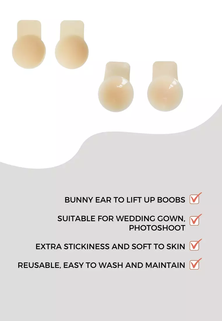 NEW TECH] Love Knot Premium Ultra Thin Silicone Rabbit Ear Seamless  Waterproof Adhesive Nubra