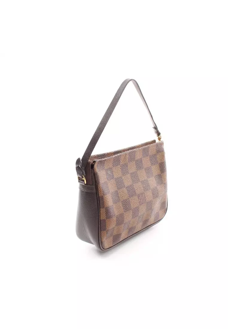 Louis Vuitton Damier Ebene Truth Makeup Pouch Bag Brown