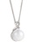 LITZ white LITZ 18K White Gold Pearl Pendant With Necklace WC1385PP37 BBE00ACC61DC44GS_2