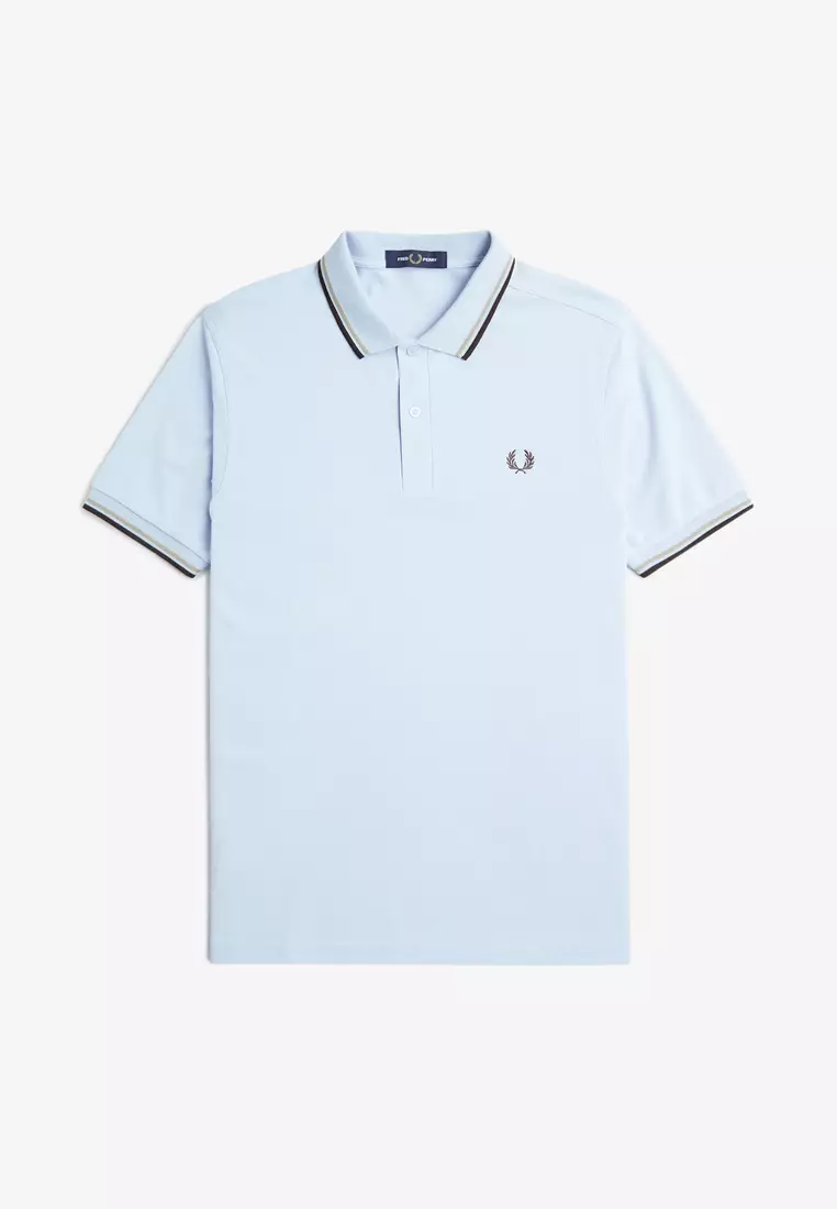 Buy Fred Perry Fred Perry M3600 Twin Tipped Fred Perry Shirt (Light ...