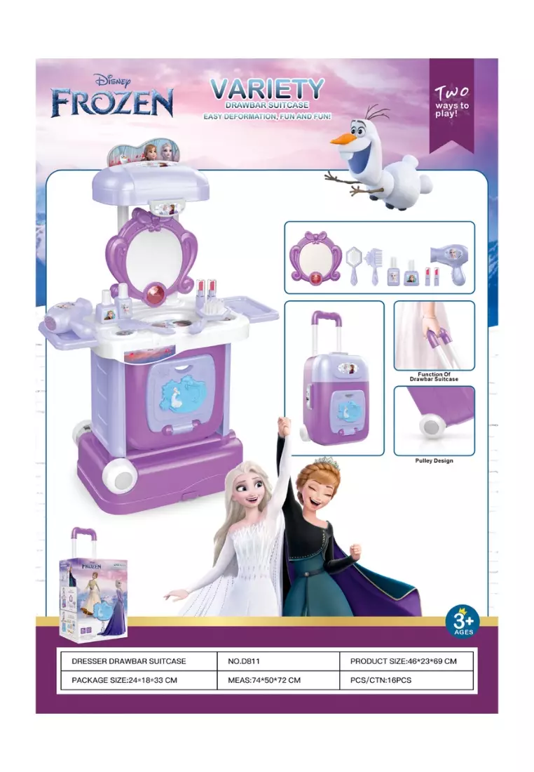 Disney Frozen 2 in 1 Beauty Trolley Suitcase