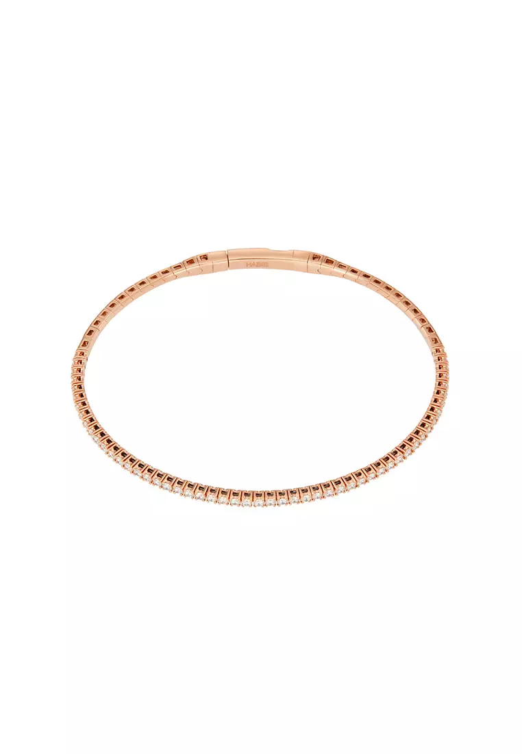 HABIB Diamond Bangle in 750/18K Rose Gold 681901124(RG)