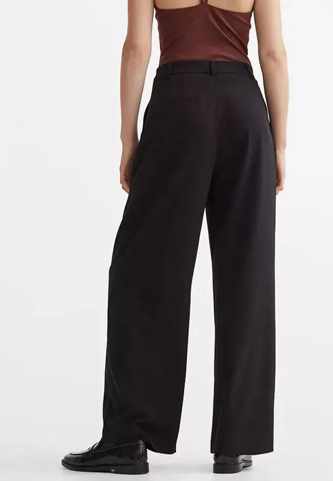 H&m women's on sale wide leg trousers