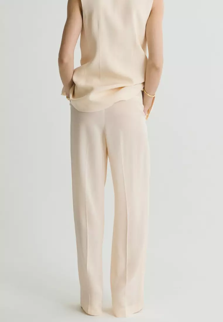 Straight-Fit Suit Trousers