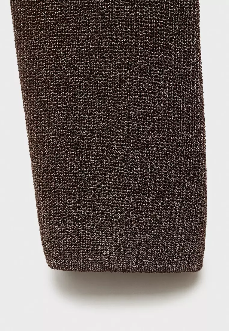 V-Neck Lurex Sweater