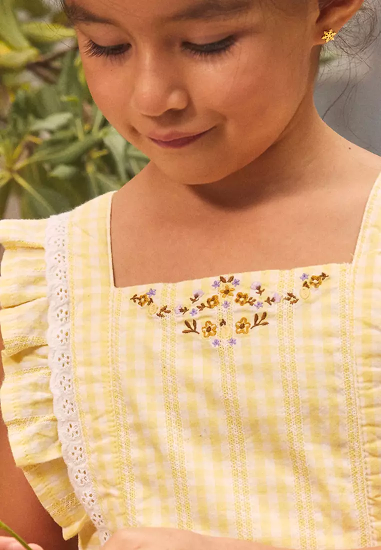 Yellow Gingham Dress