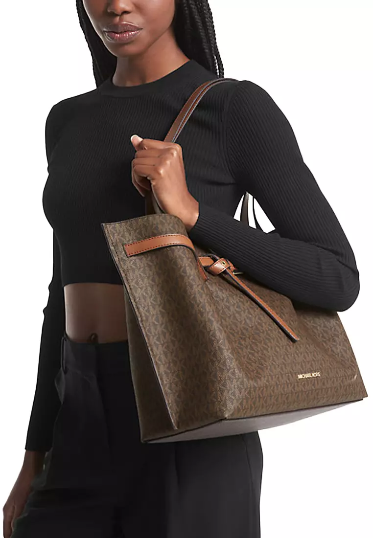 michael kors purse dark brown