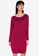 ZALORA BASICS red Long Sleeve Mini Dress C3564AABB4F09FGS_1