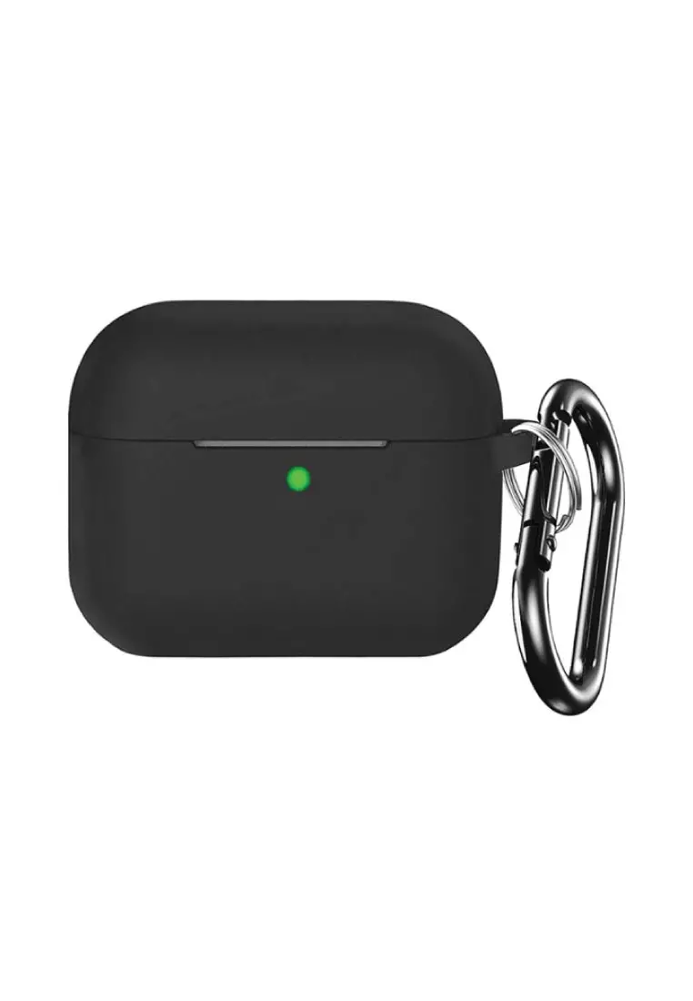 Matte Black Silicone Soft Case for Apple Airpods Pearl 