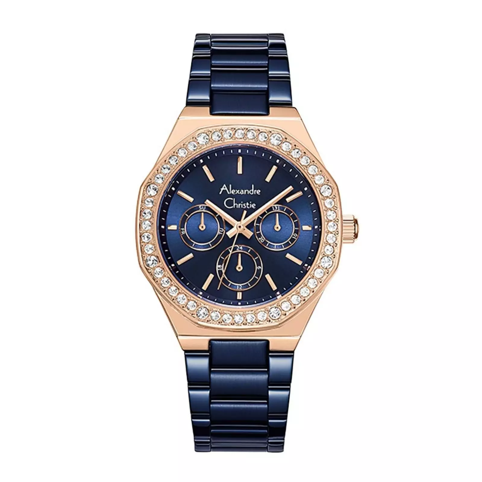 Jual Alexandre Christie Alexandre Christie 2B58 Biru Rosegold Cewek ...