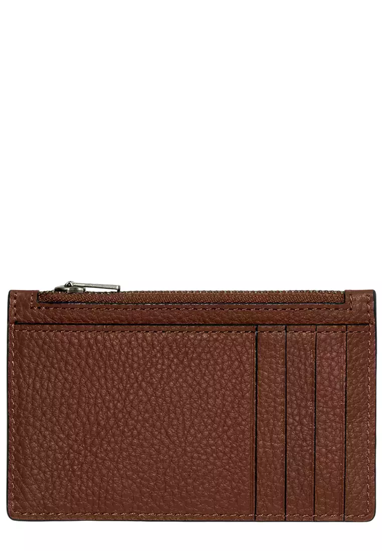 Zip Card Case - Saddle C4280