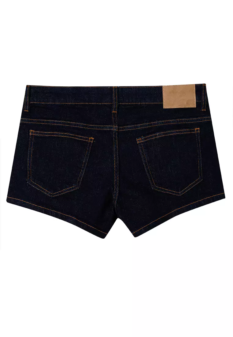 Micro Low Denim Shorts