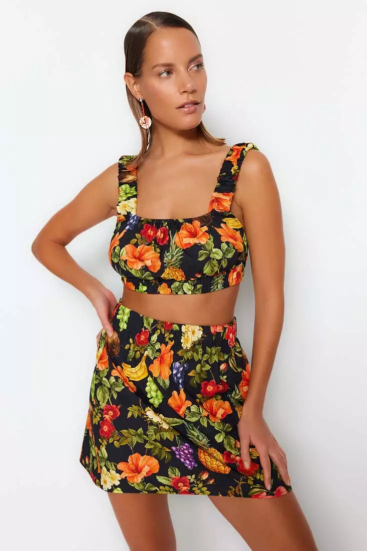 Trendyol Printed Top and Bottom Set 2024, Buy Trendyol Online