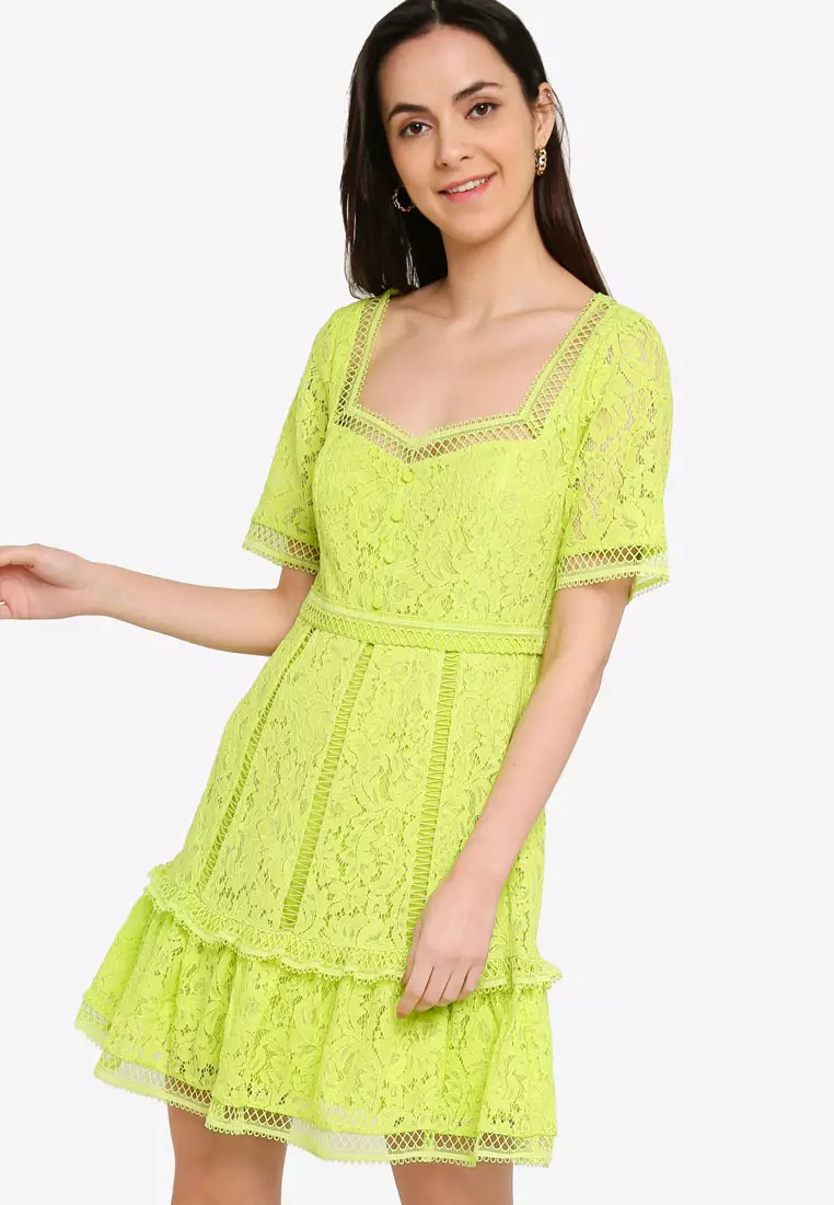 Amisha Lace Panelled Dress