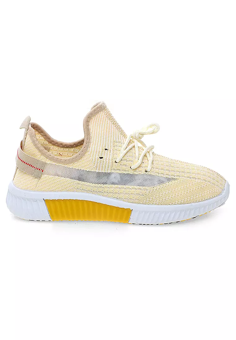 Sneakers Wanita Running Shoes Dual Tone Color Fashion Women Premium Quality - Kuning