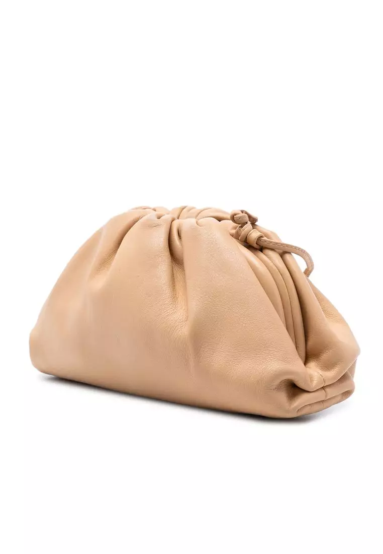 Pre-Loved Bottega Veneta Lambskin The Mini Pouch Crossbody