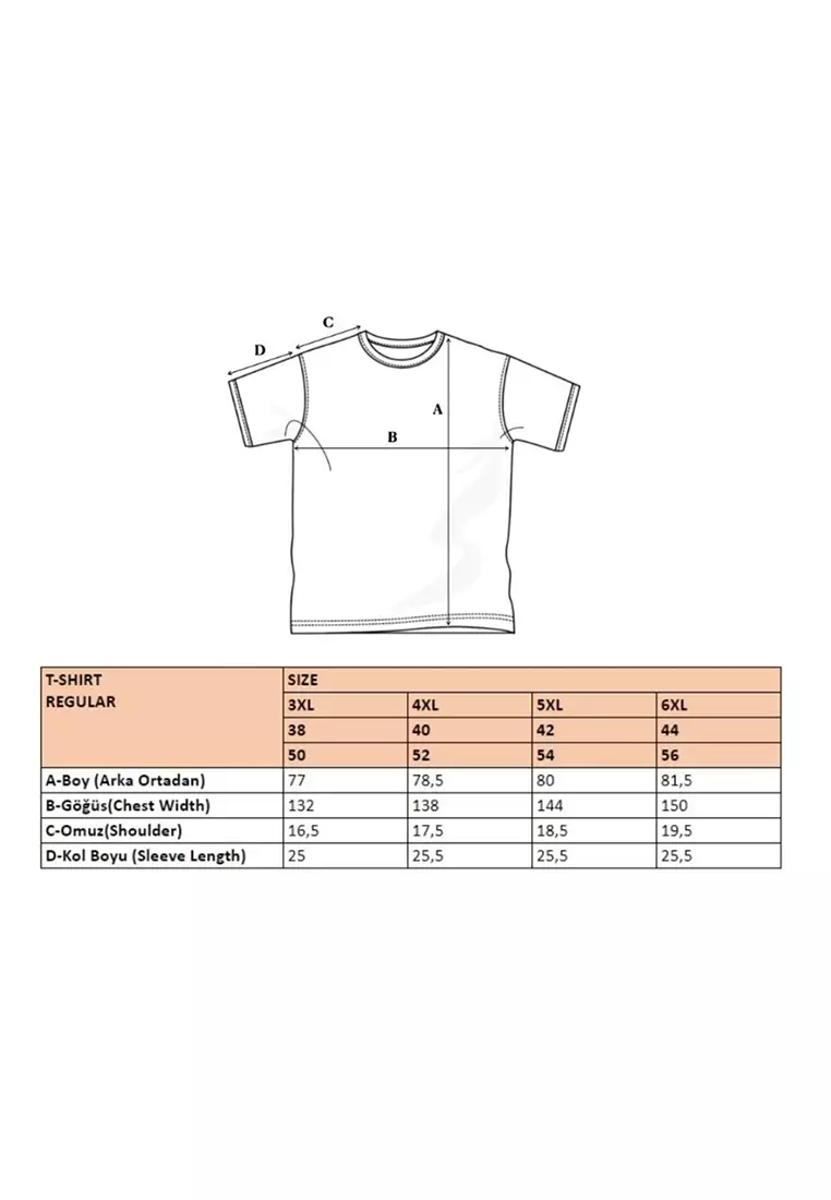 Plus Size Cotton Regular Fit T-Shirt