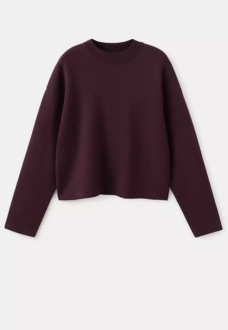Round-Neck Knitted Sweater