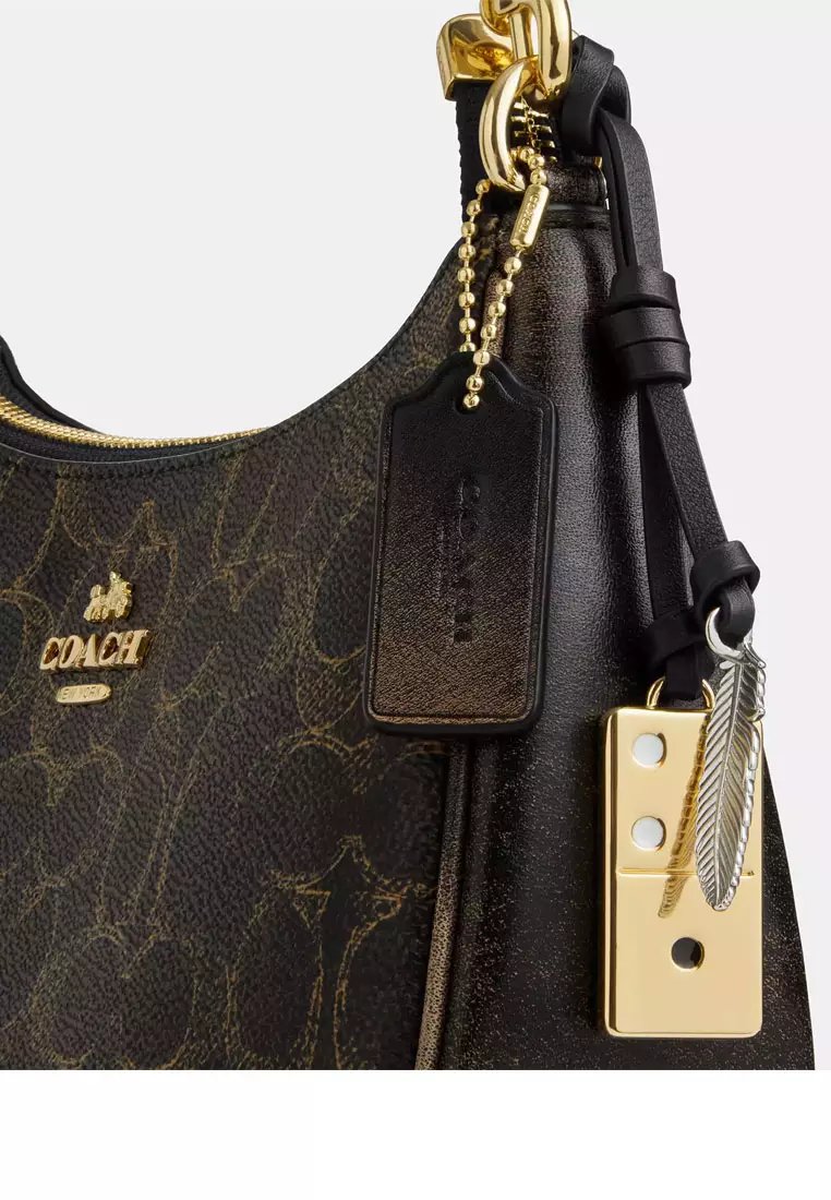 Teri Shoulder Bag In Loved Signature Canvas With Charms
