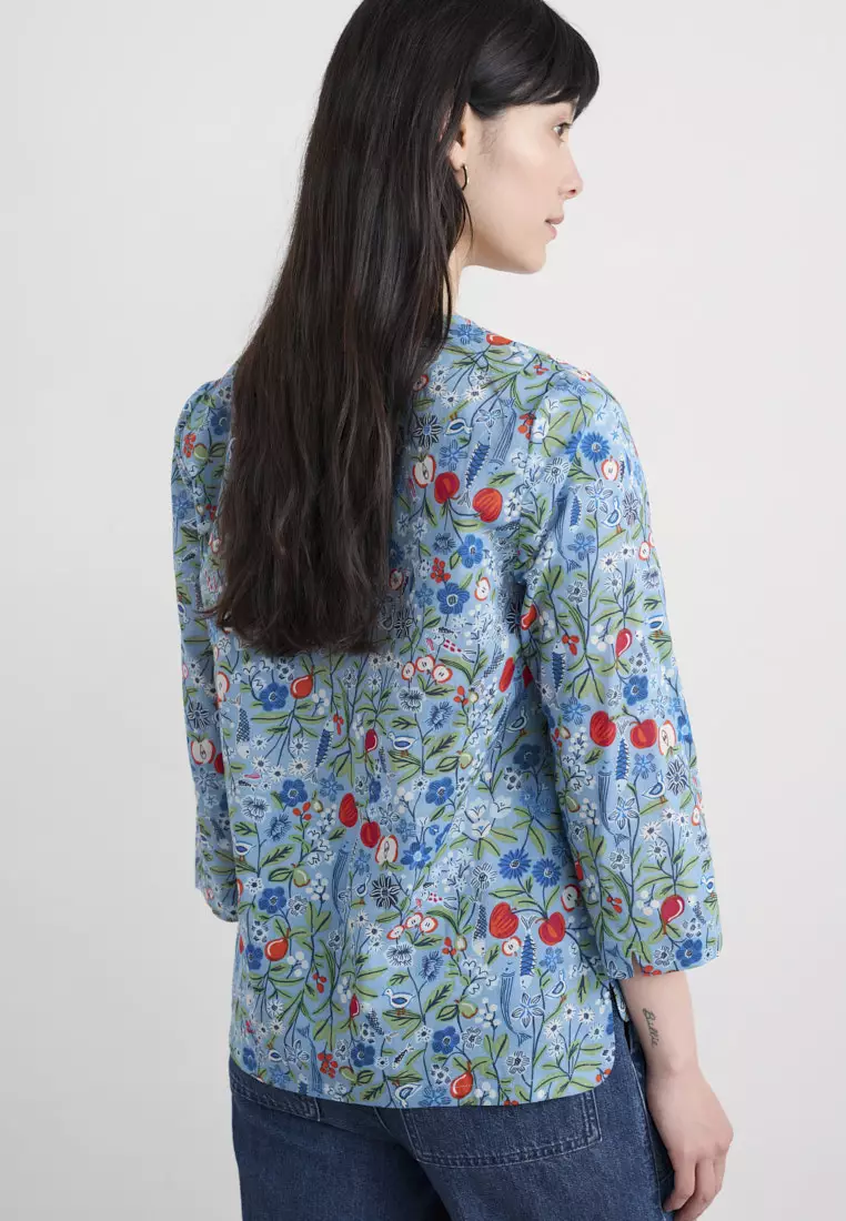 Seasalt Cornwall Blue Watercolour Sketch Top