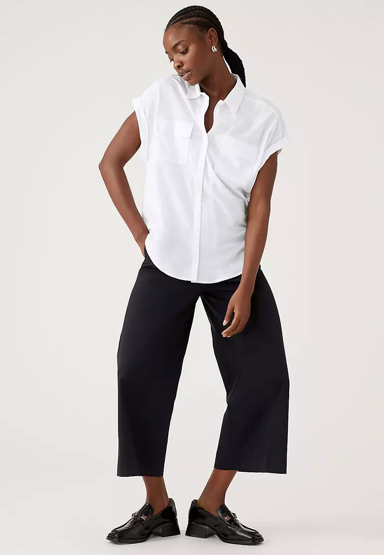 Jersey Collared Shirt